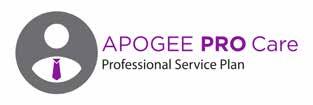 Want priority access and expedited repair? Consider an Apogee ProCare membership. It s never been easier to get back to work.