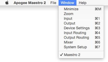 Mac. Preferences - Choose this menu item to display Maestro s Preference panel.