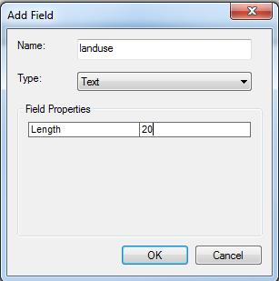 We re going to add a variable that s more descriptive of land use to this table and we will use the resulting file to join to the original attribute table. 1. Select Add Field from the Options menu.