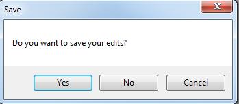 6. You ll be prompted to save your edits- choose Yes. You can also remove the Editor toolbar so save screen space. 7.