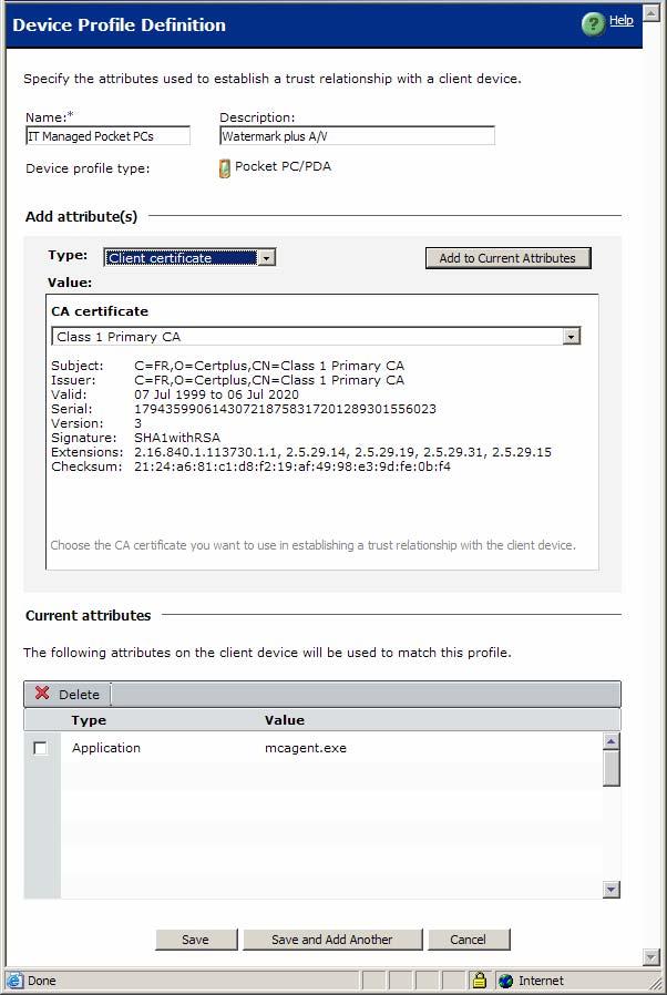 Aventail ST2 New Features Guide 9 Device Watermarks New in the ST2 release is support for device certificates to use as a watermark for Windows and Windows Mobile devices to be used as a device