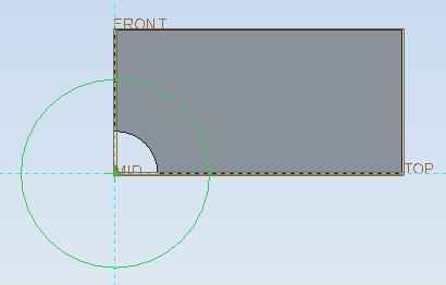 A.3.8. Advanced Meshing 1. Refine Model > Sketch Click on the plate displayed in the graphics window.