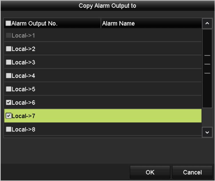 You can also use Copy button to copy an arming schedule to other days.