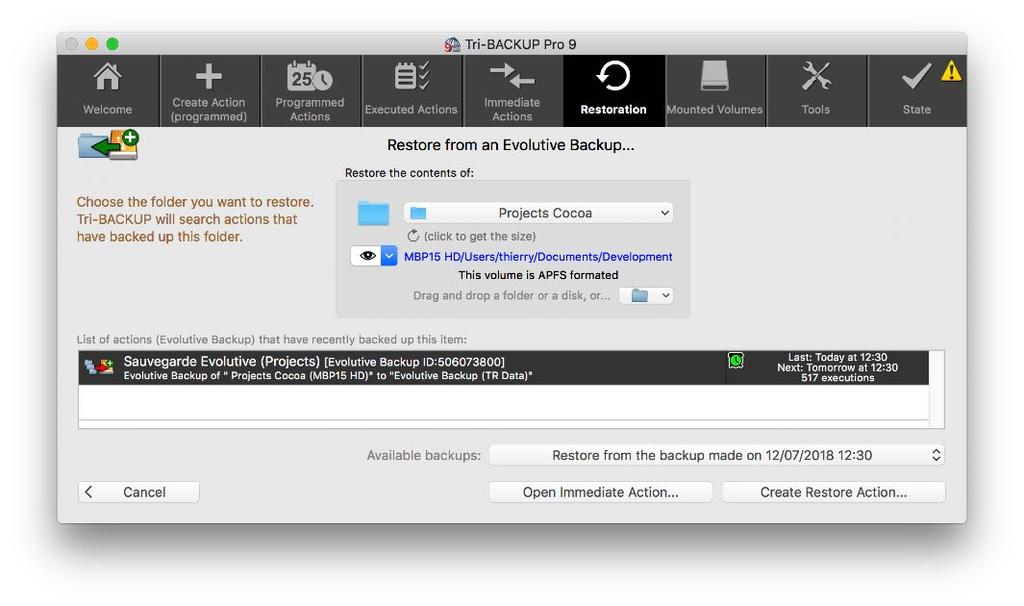 Restore Bootable Disk This feature allows you to restore a System disk.