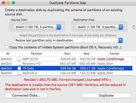 Tools Duplicate Partitions Map A disk contains one or more partitions.