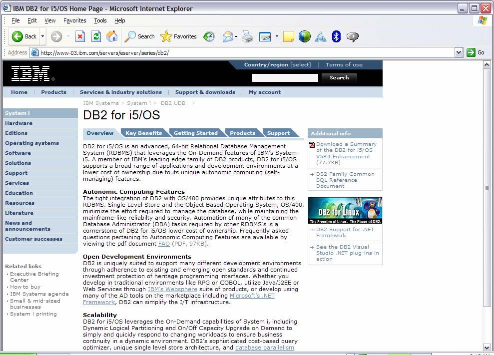 DB2 for i5/os Home Page Ibm.com/systems/i/db2 Your portal to everything DB2!