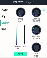 EQ The EQ shapes the sound of incoming audio by changing the level of specific frequency bands.