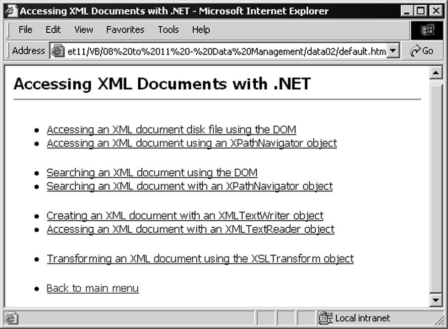 This is the core object for most XML-based activities carried out in.net.
