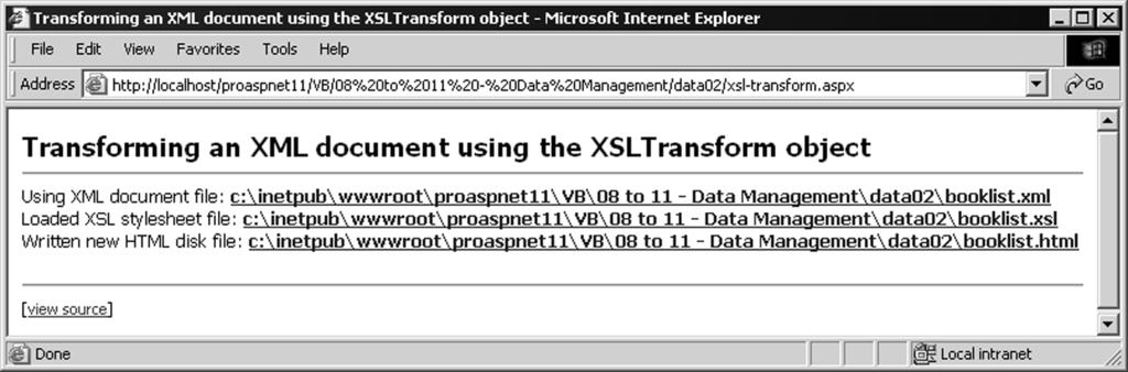 58900_ch08.qxp 19/02/2004 2:49 PM Page 393 Introducing.NET Data Management and so you have to examine each node as you read it to see if it is an element that has attributes.