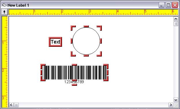 Designing Labels Chapter 3-19 Working with Placed Images Image Handles When you click on an image to select it, image handles will appear around the image s border.