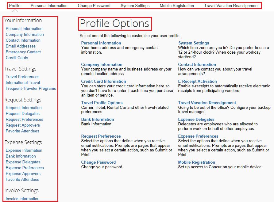 Section 4: Updating your Profile You use the Profile Options page to customize your user profile.