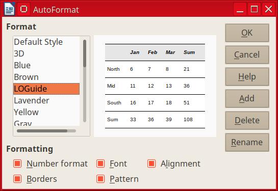 3) Alternatively, Drag the table and drop in the Table Styles category of the Styles deck in the sidebar. 1) Open menu Table > AutoFormat Styles and click the Add button (Figure 6).