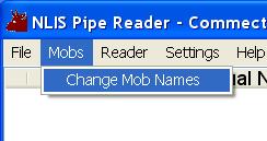Changing the mob names You are able to change names of the mobs on the reader.