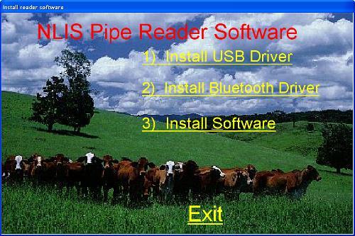 The Pipe Reader Software Your computer will then be ready for the NLIS Pipe Reader