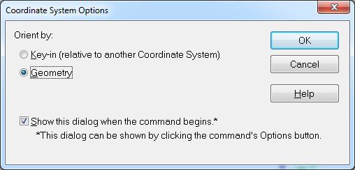 Coordinate Systems Coordinate Systems (Ordered Only) Part Assembly