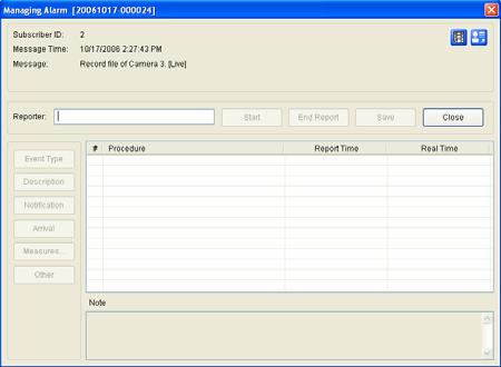 1 Center V2 1.17 Alarm Report For every event, the Center V2 operator can generate a report to evaluate certain conditions. Creating an Alarm Report 1.