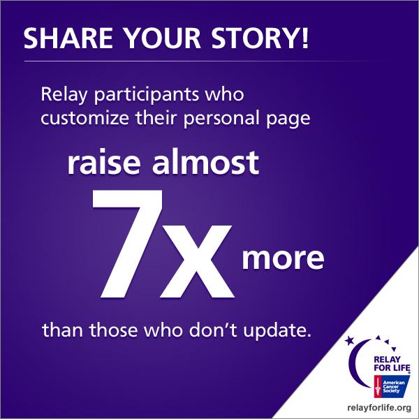 for getting involved in Relay For Life and can be used to collect lifesaving donations.