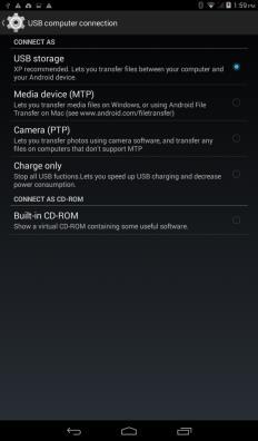 The developer options gives access to USB Debugging and other developer options About Device Storage Information status and updates Connect the phablet