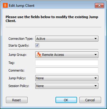 Use Jump Clients to Access Remote Endpoints To access an individual Windows, Mac, or Linux computer which is not on an accessible network, install a Jump Client on that system from the /login > Jump