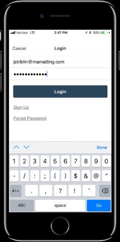 M+A Mobile App User Guide P age4 Logging In If you have already signed up for the latest version of the mobile