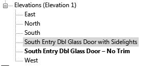 Rename the duplicate views: Level 1 - Office Layout Indented Walls Level 1 - Office Layout Flush Walls Level 1 - South Entry Dbl Glass Door No Trim Level 1 - South