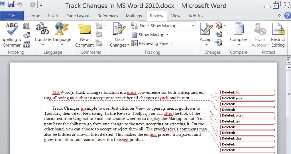 6 MS Word 2010 Once you ve opened a document in Word 2010, this is where