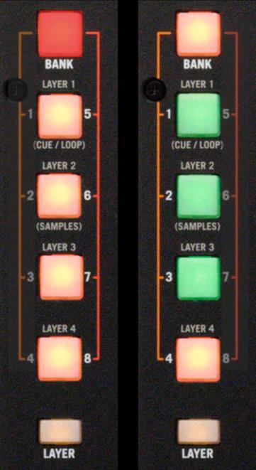 Use the numbered buttons to save a Loop into one of the 8 available slots. The loop will have the current playing position and the currently selected size in beats.