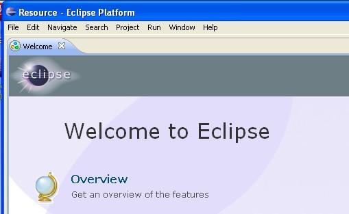 Eclipse will open showing the Welcome page. 4. From the menu, select File > Exit to close Eclipse.