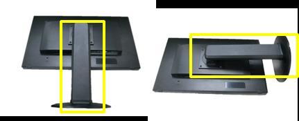 3 Adjust the stand to switch between portrait/landscape installation Alternatively, user can