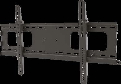 pattern (VESA) up to 400x400mm Distance of TV from wall 34mm Fixed tilt options 0 or 8 * Anti theft secure mounting