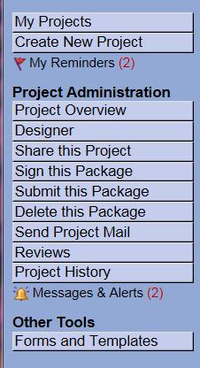 Faculty Advisor, MUST sign the package before it is submitted. Select your appropriate role from the dropdown box and click Sign.