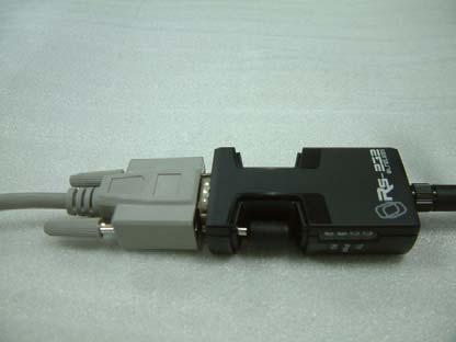 1 Take one DB9 F/F cable and plug one end of DB9 female to