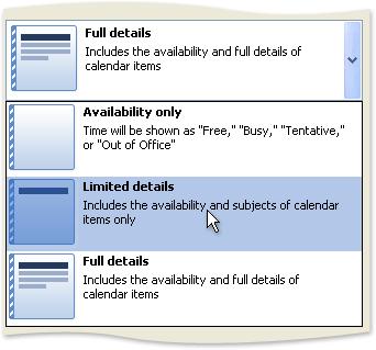 The To-Do Bar gives you a consolidated view of your priorities for the day. SHARE YOUR CALENDAR You can send your calendar to anyone in an e-mail message.