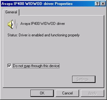 double-click Avaya IP400 WIDWOD driver. 19.