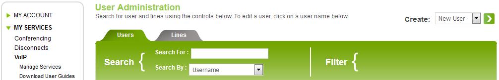 Delete User To delete a user from the VoIP Interface and Windstream Online, select Delete User. Confirmation will be required.