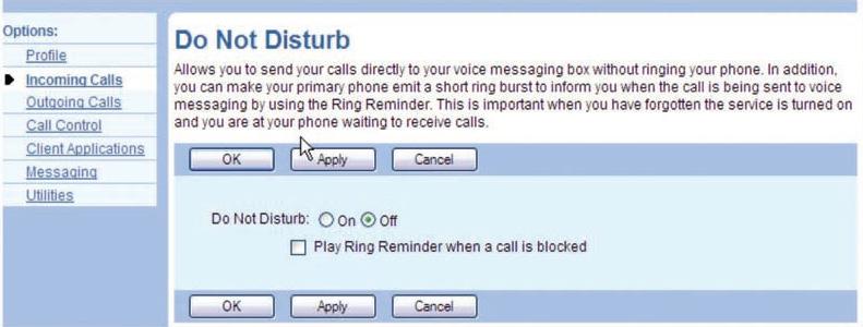 When Do Not Disturb is on, calls are forwarded to the same number selected for Call Forwarding Busy.