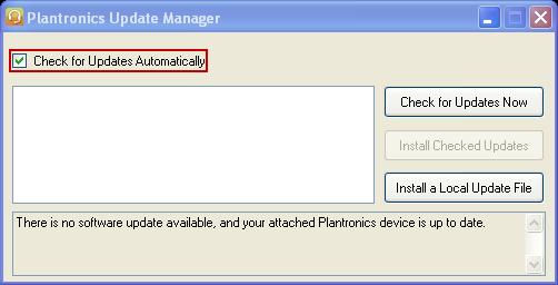 The firmware Version running on the Plantronics DA45 USB Adapter can be updated once the Plantronics Spokes software is installed.