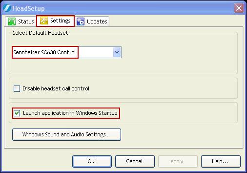 7.1. Configure Sennheiser Communications A/S HeadSetup Application Once the HeadSetup application is launched and is running, double click on the HeadSetup application icon shown below.