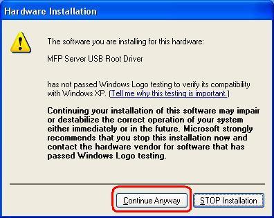 12. Click Finish to complete the software