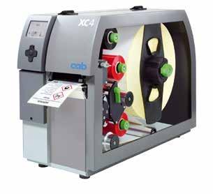 The special ones for two-color printing For two-color printing Two in-line arranged thermal transfer print units for simultaneous two-color printing in one label Ribbon saver at one print unit The