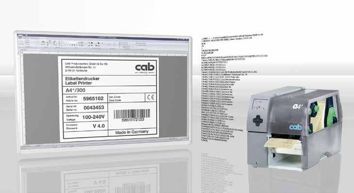 Label software cablabel S3 The goal of cablabel S3 is to concentrate the label design, print control and monitoring of all cab marking systems into one software package.