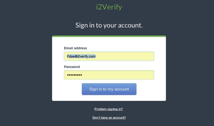 iverify Question: What if I forgot my password?