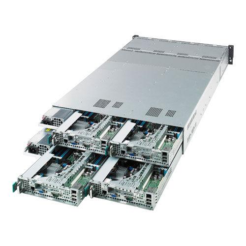 High Density Computing for HPC Applications Based on the Intel Socket R E5-2600 processor platform, the latest ASUS flagship server offers customers four individual nodes in a 2U space, with 16 DIMM