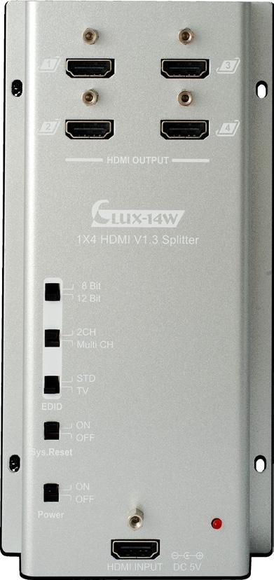 7.2 Bottom Panel 1 1 DC 5V: Plug the 5VDC power supply into the unit and connect the adaptor to an AC outlet.