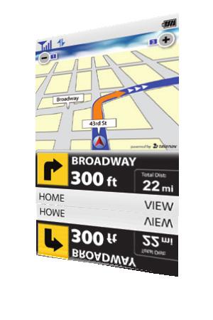 Sprint Navigation Lite lets you see turn-by-turn route directions to a known address, or helps you find nearby restaurants, stores, banks, or gas stations.