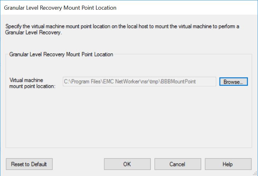 Recoveries Though all the virtual machines (Windows, Linux, and so on) that are backed up for Hyper-V client appear, you can perform GLR of only Windows virtual machines. 6.