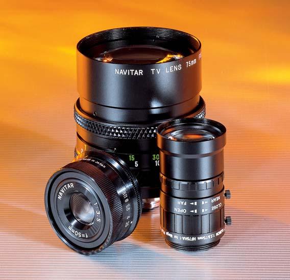 Video lenses for machine vision inspection. Macro zoom lenses for close-up inspection.