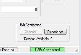 6. Verify a USB connection by confirming a USB: Connected port status. 7.