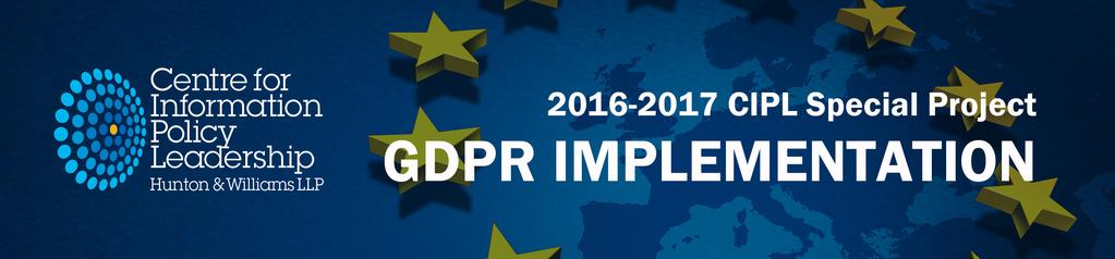 PROJECT BACKGROUND AND RATIONALE The political agreement on the EU General Data Protection Regulation (GDPR) has been reached and the new Regulation will be on the books by the end of the first