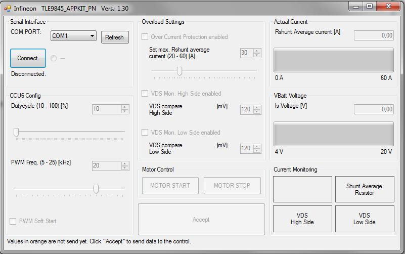 Software Toolchain 4.5 GUI Description 4.5.1 General The GUI (General User Interface) is a comfortable tool to control the functionality of the TLE9845 device over an USB interface.